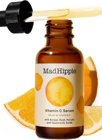 Mad Hippie Vitamin C Serum for Face – C + E + Ferulic Acid, Hyaluronic Acid, Stable Low-Irritation Formula, Brightening, 1.02 Fl Oz