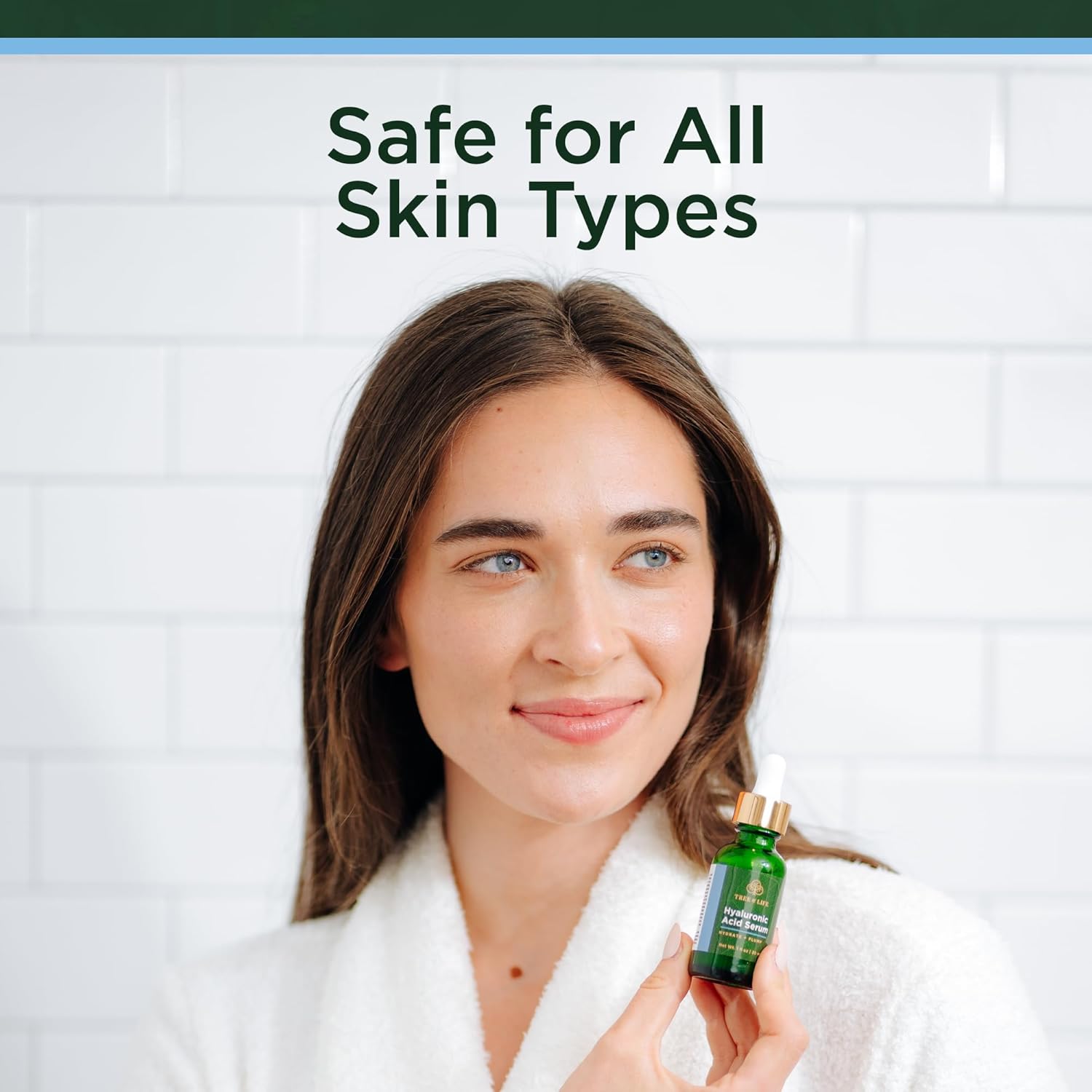 Tree of Life Hyaluronic Acid Serum For Face - Deep Hydration for Dry, Dehydrated, & Sensitive Skin - Dermatologist Tested - Moisturizing Treatment for Smooth Skin, 2 Fl Oz - Image 5