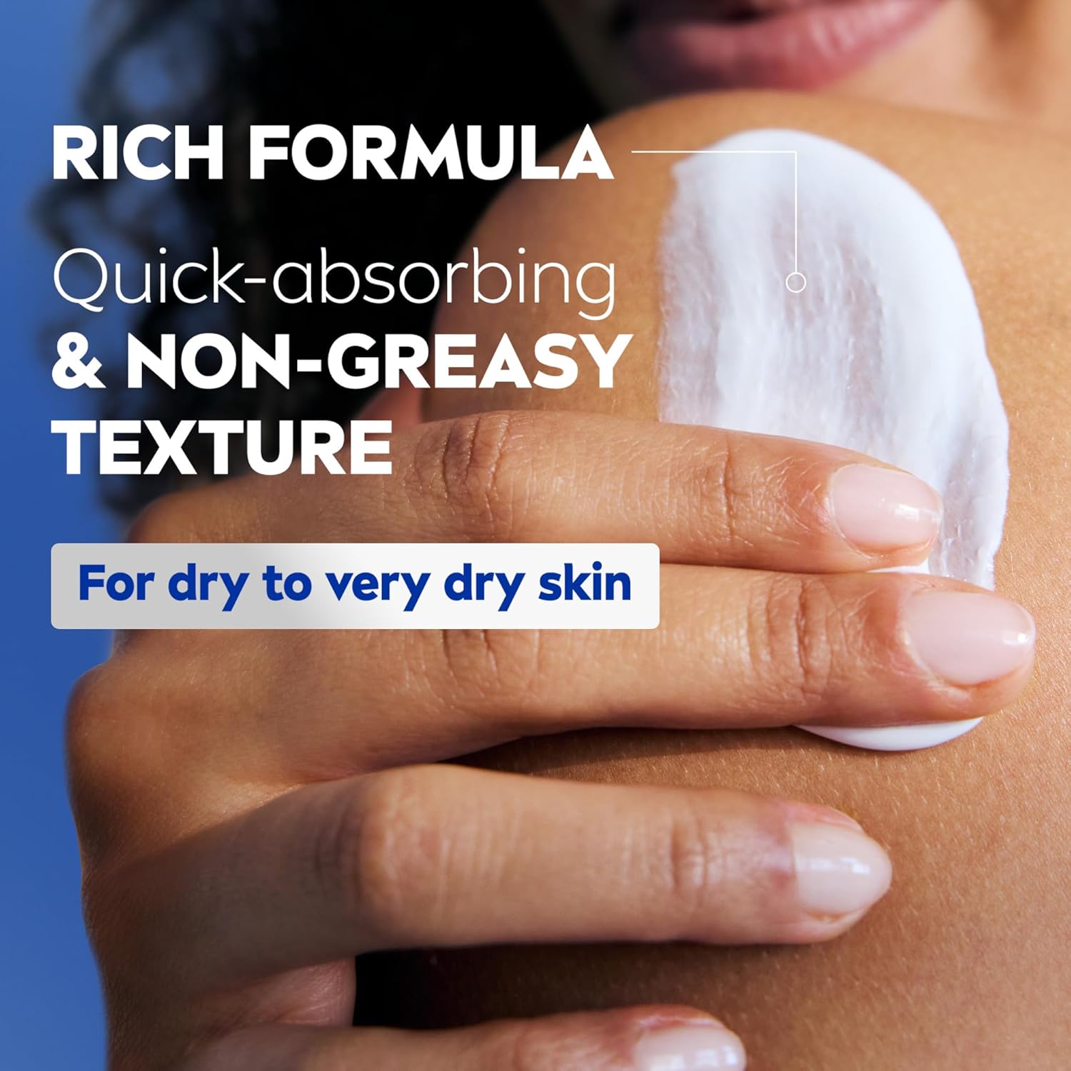 NIVEA Essentially Enriched Body Lotion for Very Dry Skin with Hyaluronic Acid, Almond Oil and Deep Nourishing Serum, 72-Hour Body Moisturizer, 16.9 Fl Oz Pump Bottle - Image 4